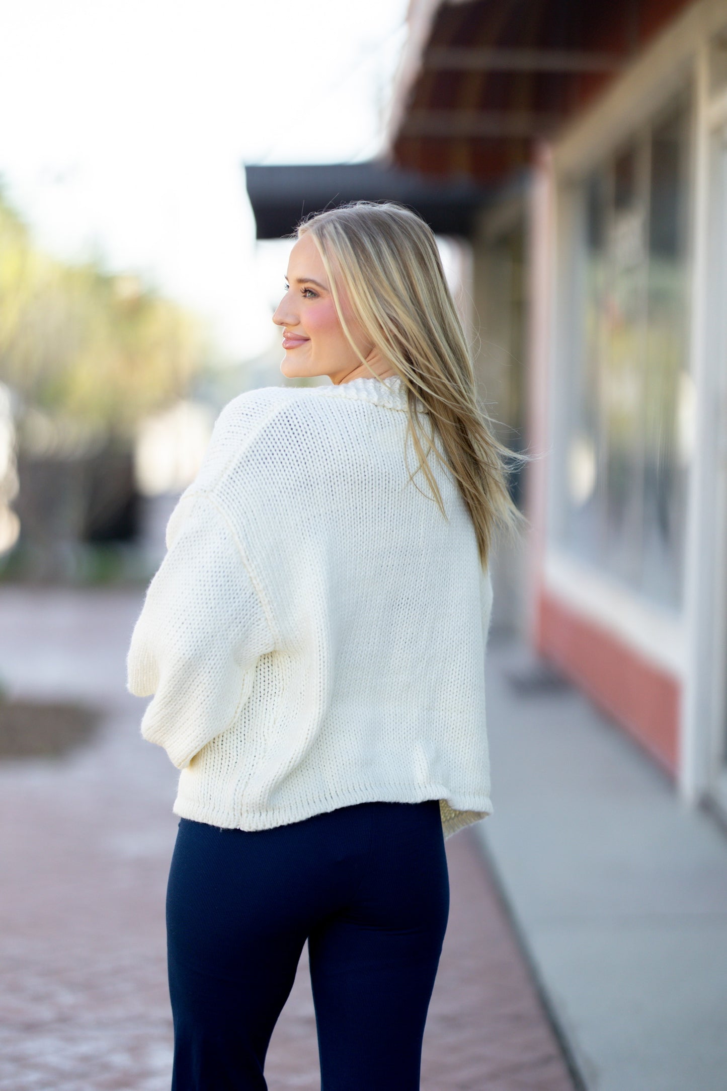 Ivory Knit Cardigan