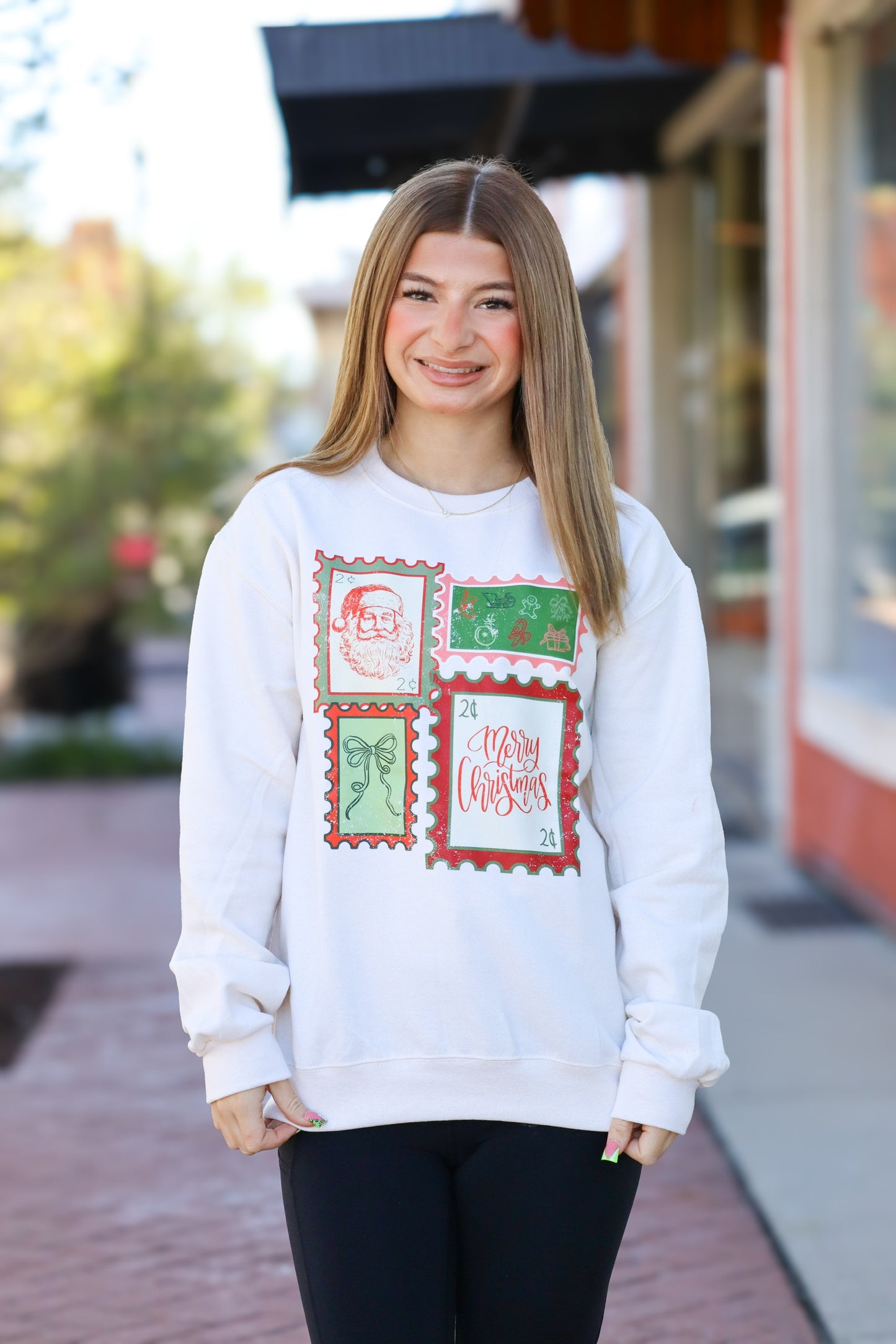 Christmas Stamps Sweatshirt