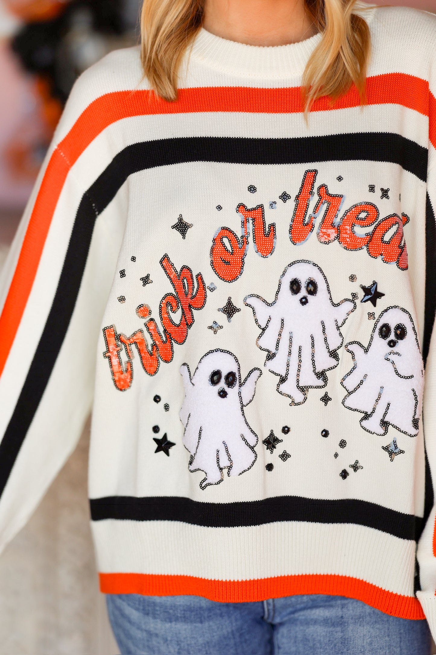 QOS Trick or Treat Sweater