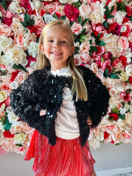 Kids Sequined Boss Girl Jacket