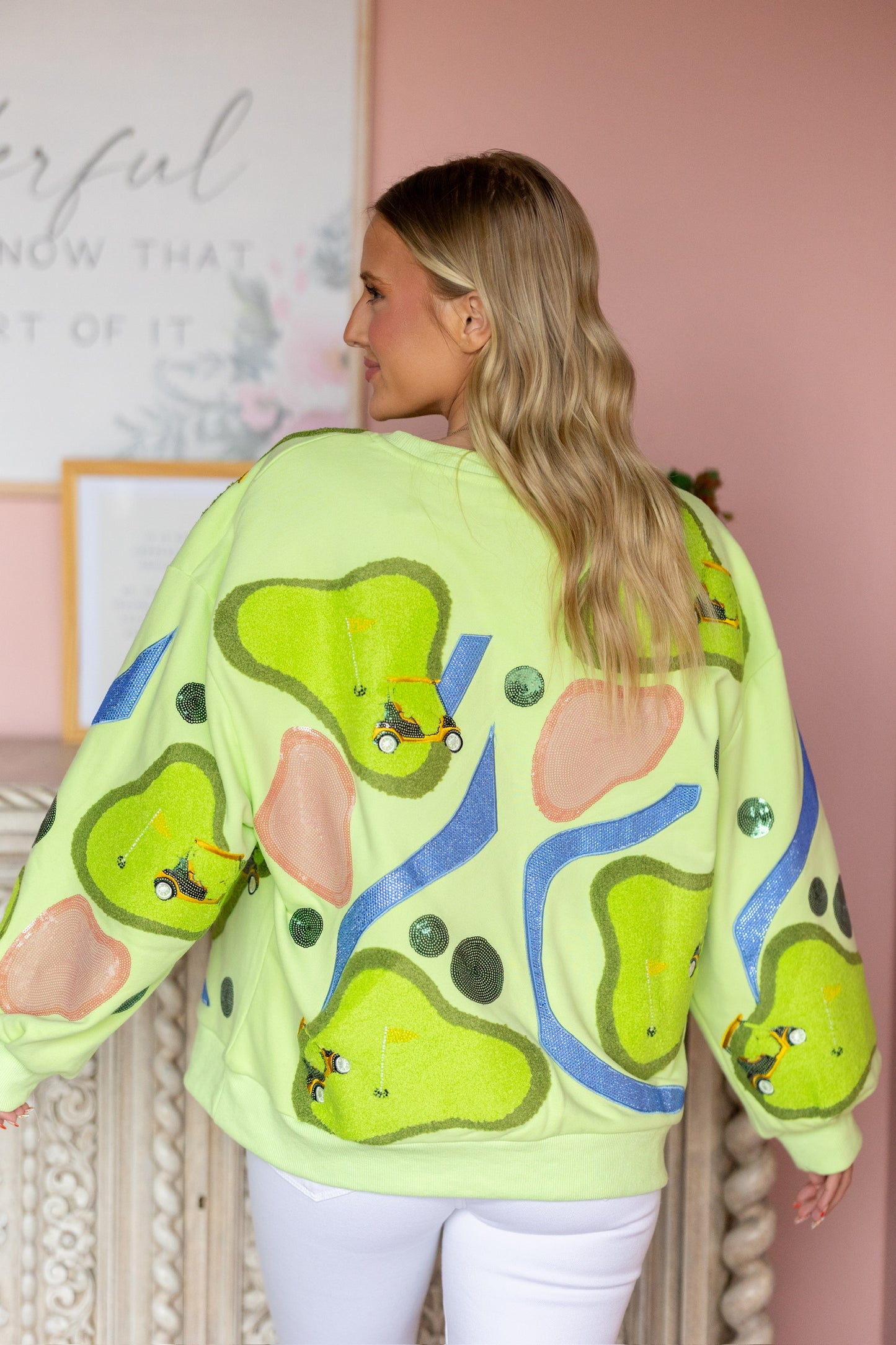 QOS Green Golf Course Sweatshirt