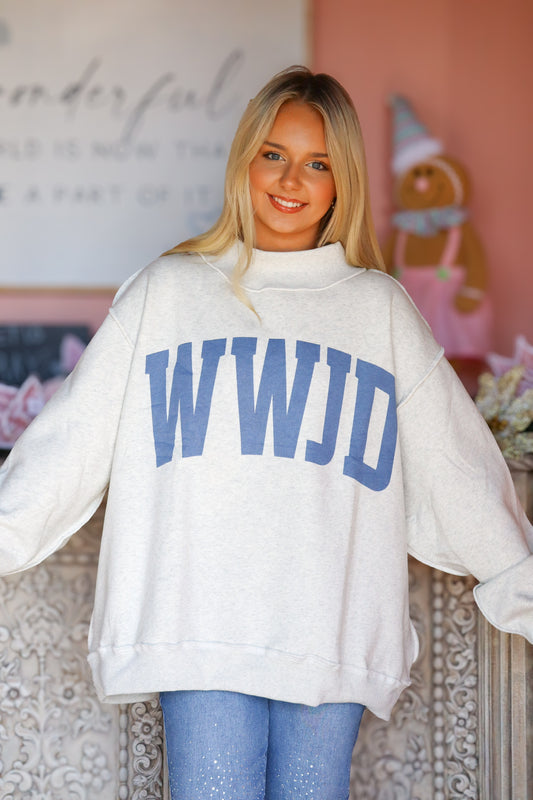 WWJD & AMEN Reversible Mock Neck
