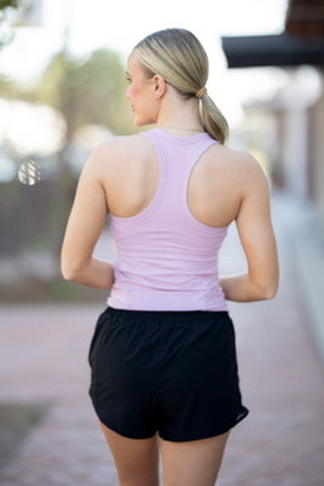 Mauve Sleeveless Racer Back Top