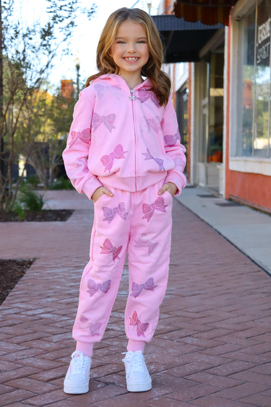 Kids Crystal Bow Set