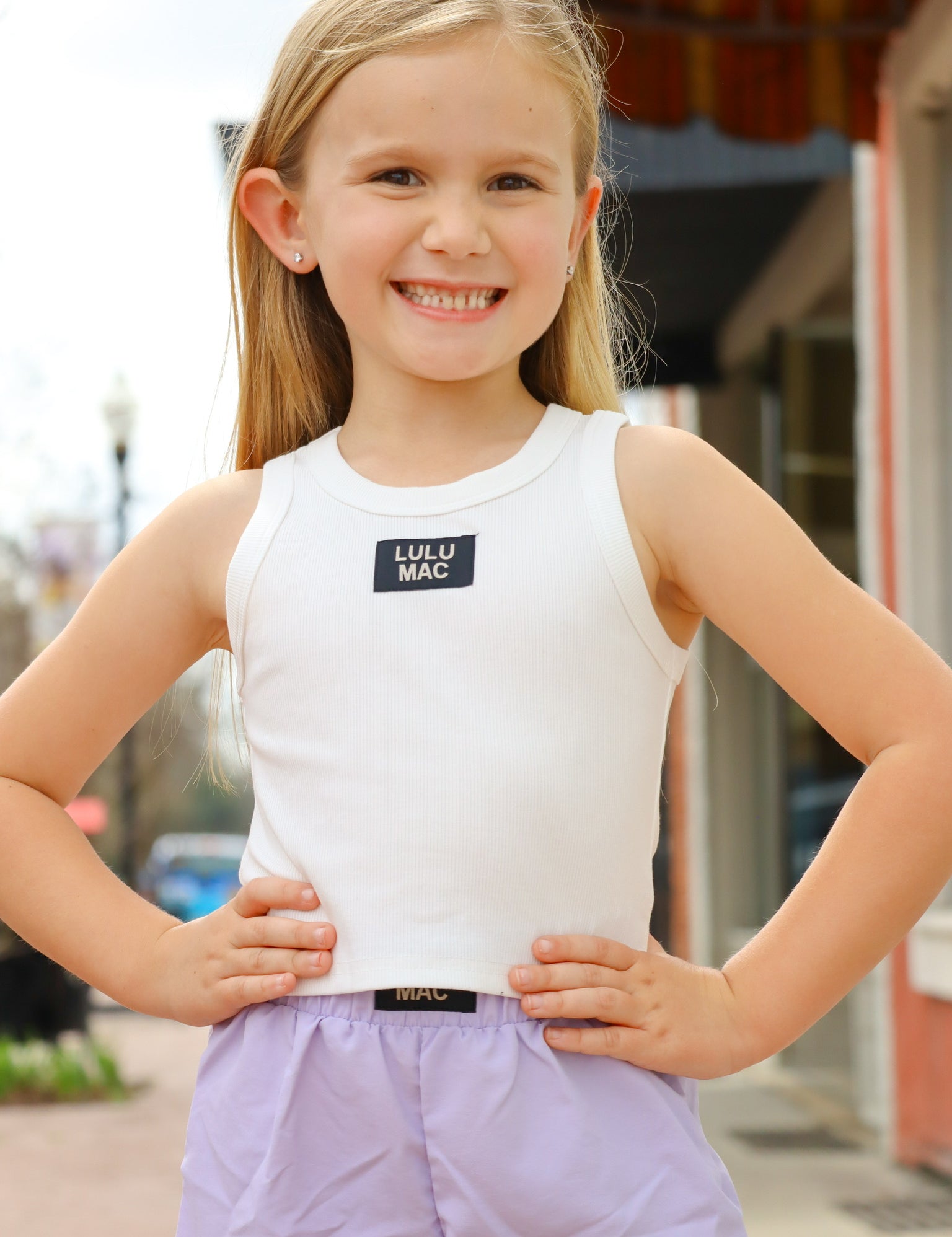 Lulu Mac- Kids White Tank