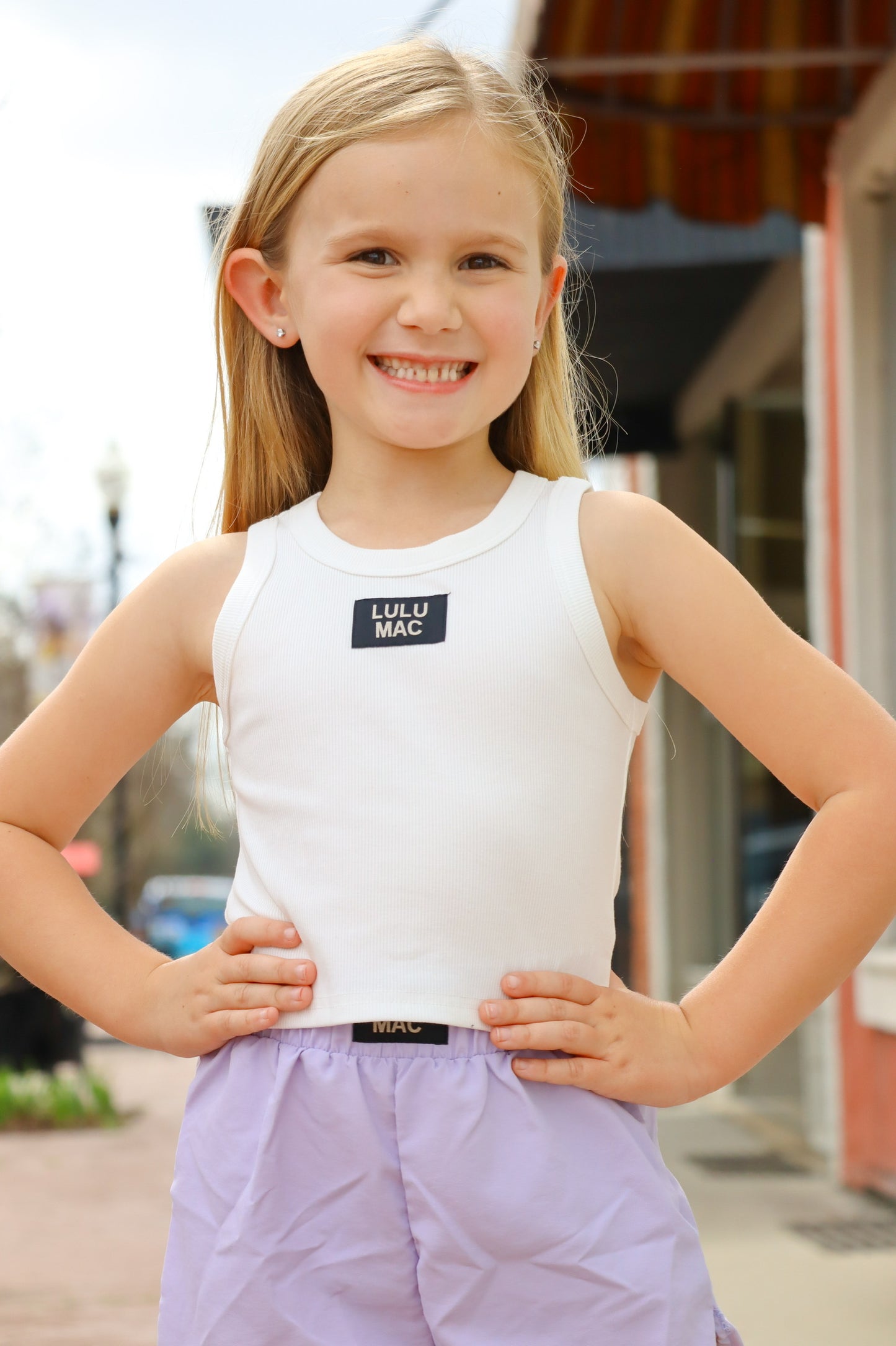 Lulu Mac- Kids White Tank