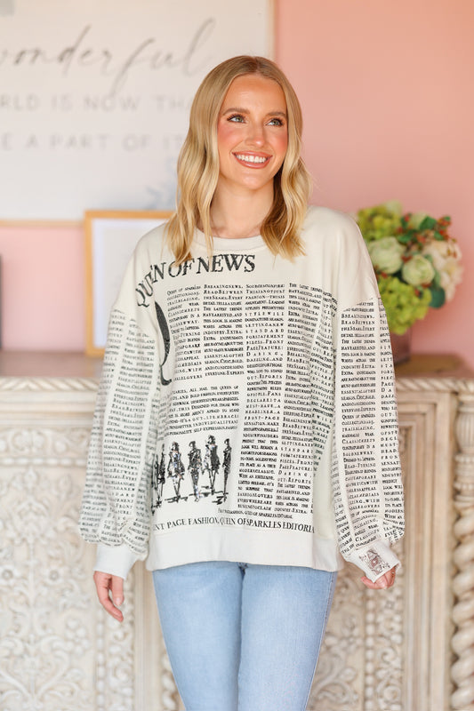 QOS Queen Of News Sweatshirt