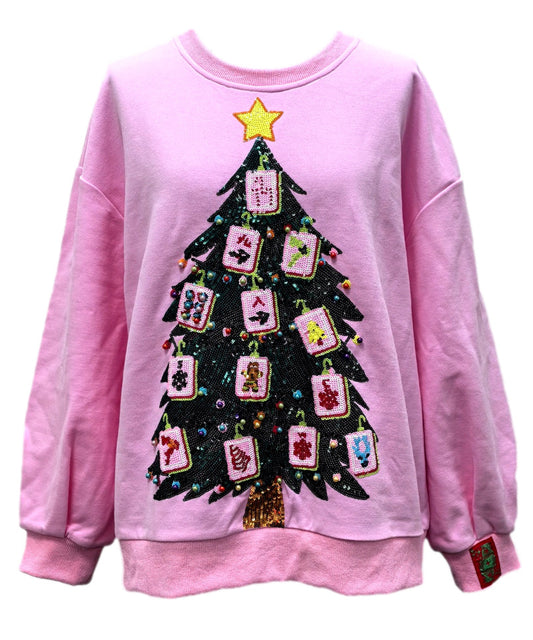 QOS Mahjong Christmas Tree Sweatshirt
