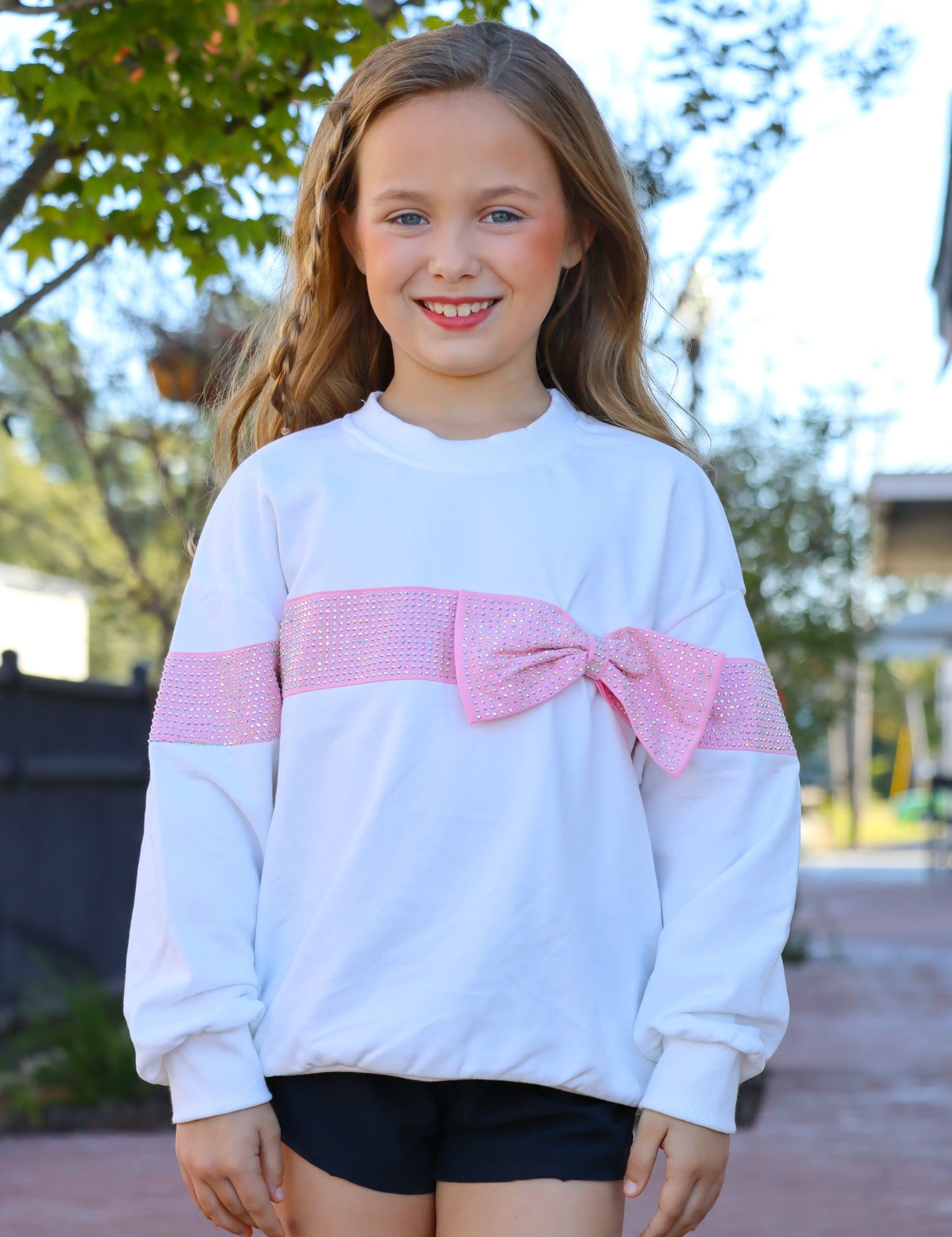 Kids Bow sweatshirt