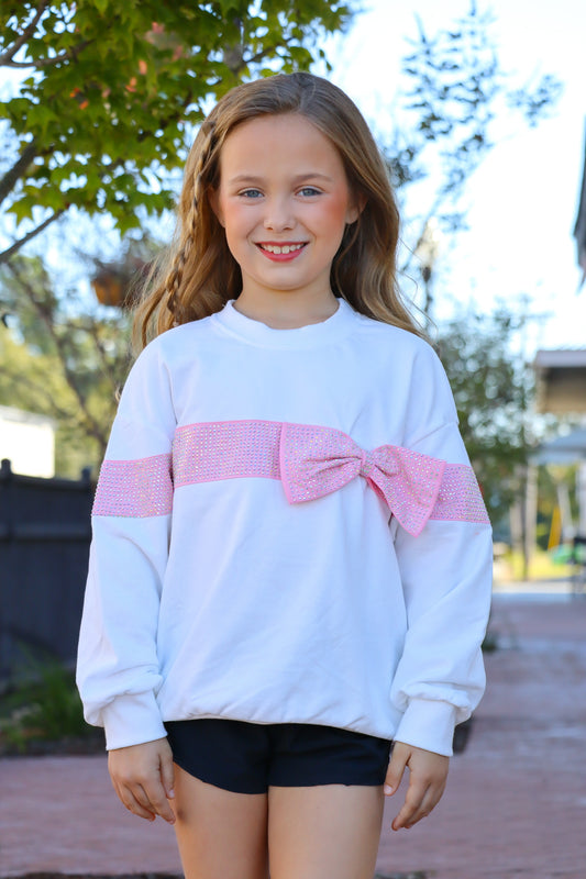 Kids Bow sweatshirt