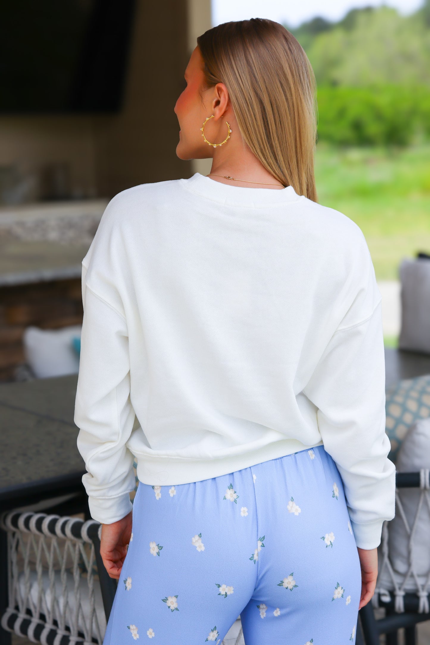 Blue and White MAMA Sweatshirt