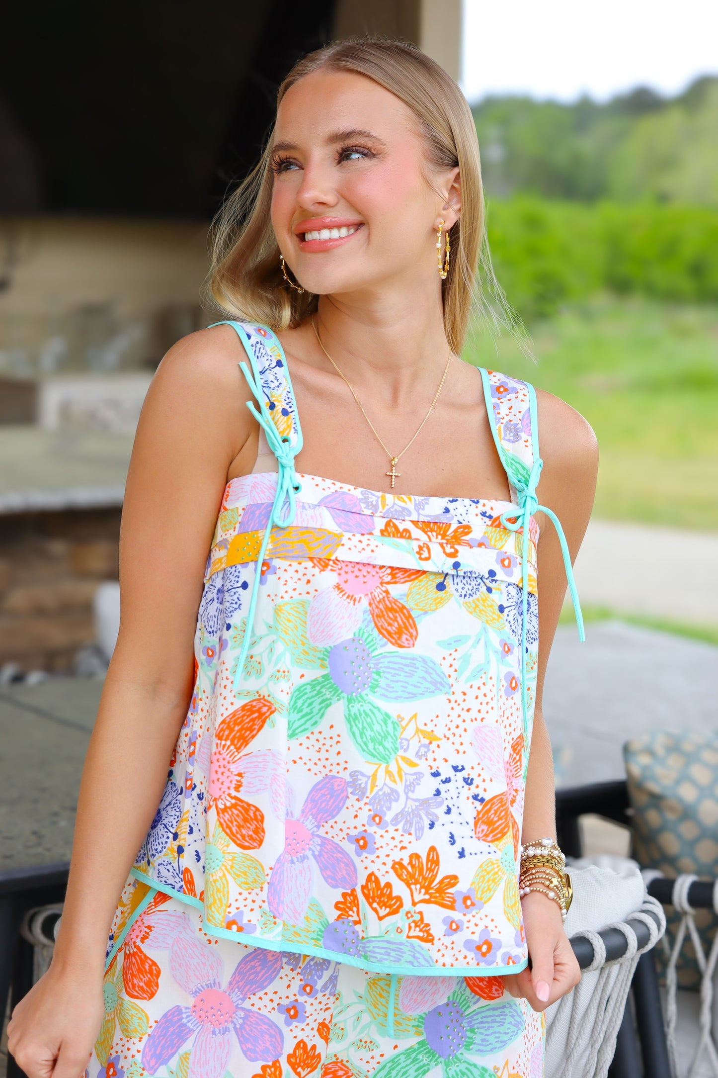 Floral Tank and Short Set