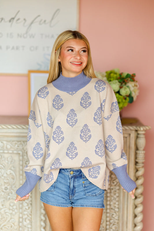 Dusty Blue Sweater