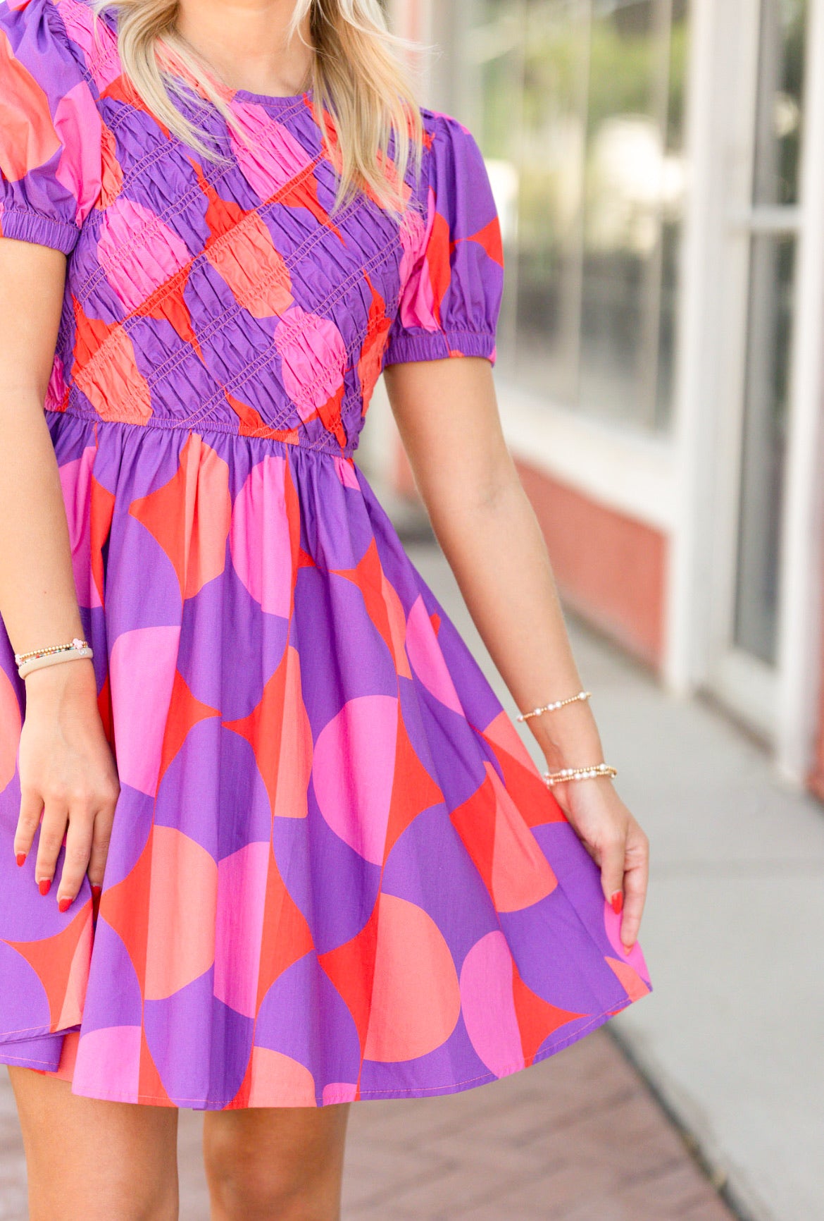 Purple/Orange Dress