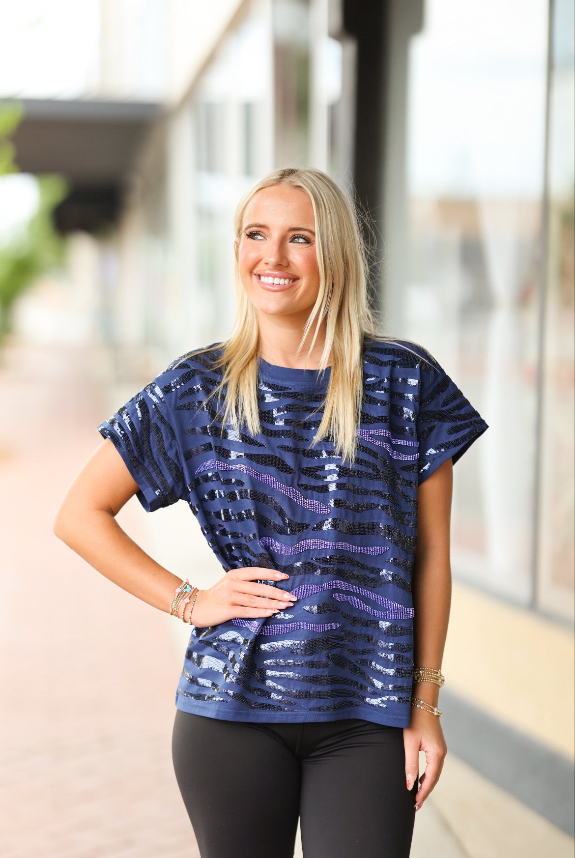 Navy Tiger Tee