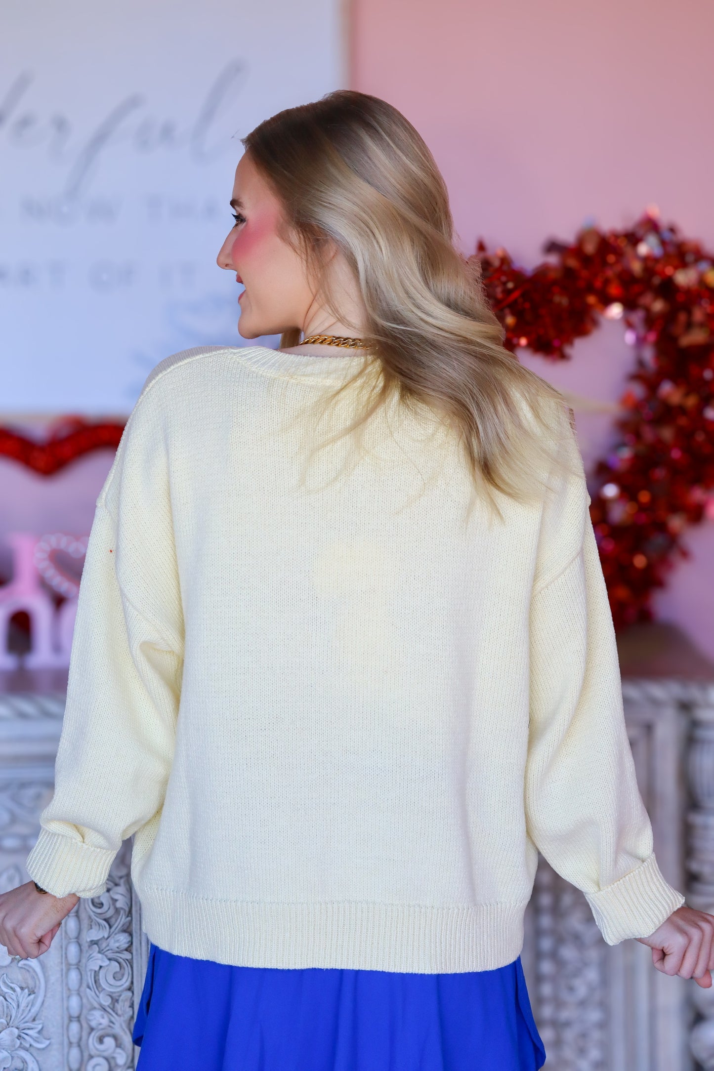 Three Sardines Yellow Sweater Top