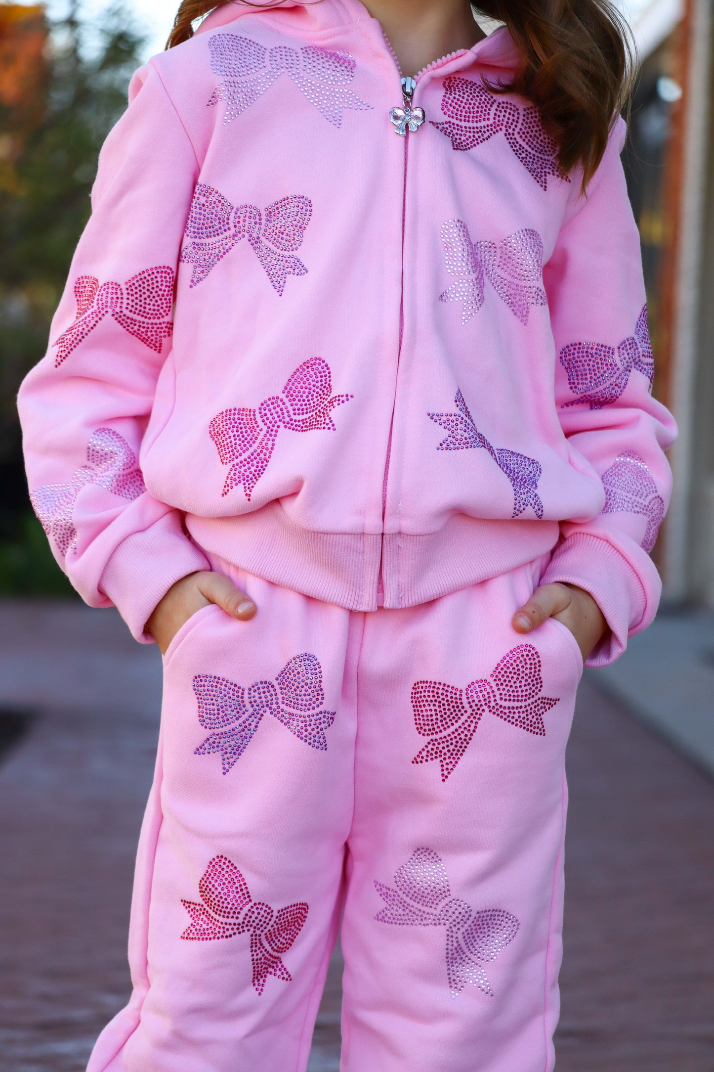 Kids Crystal Bow Set