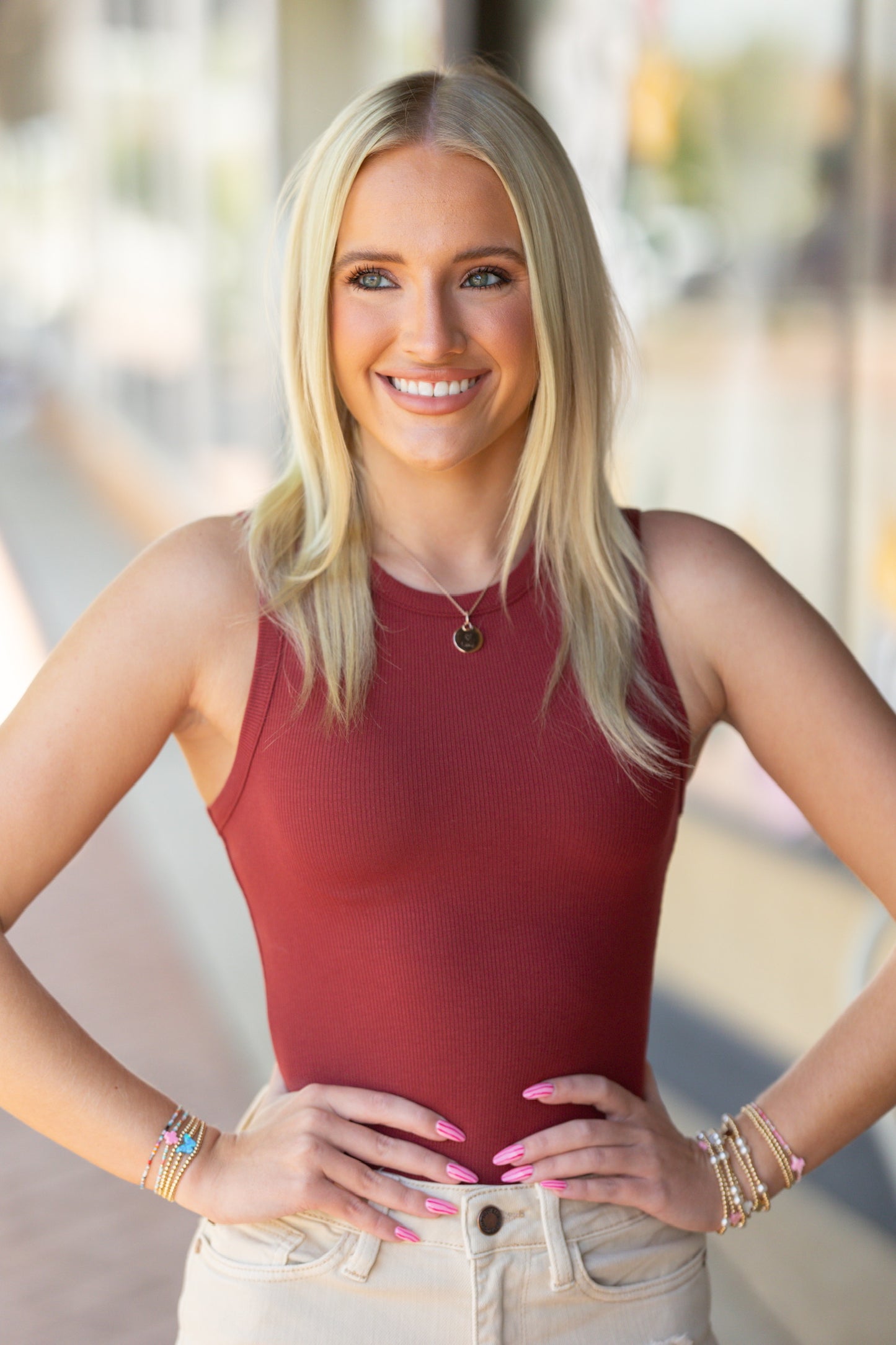 Burgundy Bodysuit