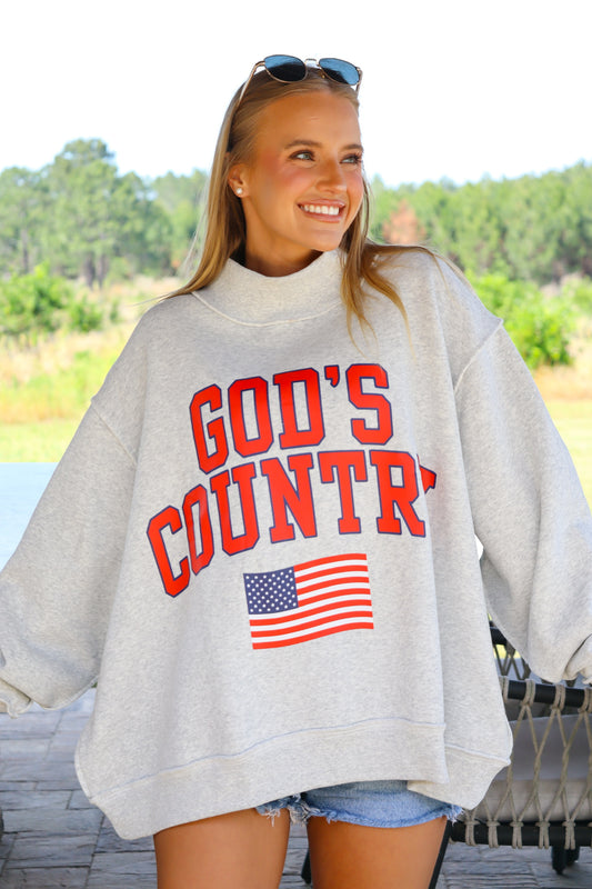 GOD'S Country Reversible Mock-Neck Sweatshirt