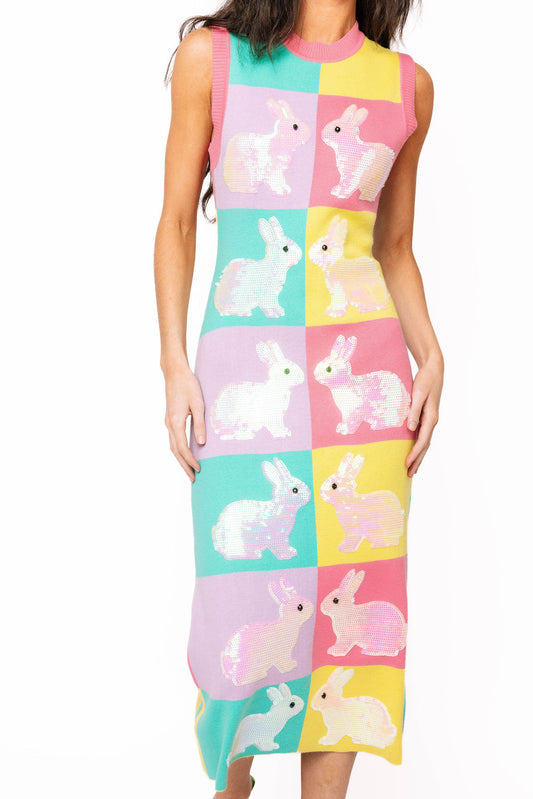 QOS Colorblock Easter Midi