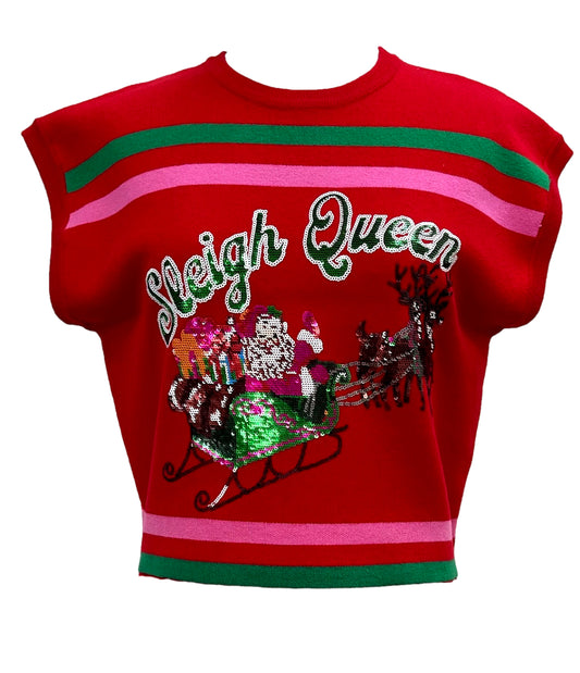 QOS KIDS Sleigh Queen Sweater