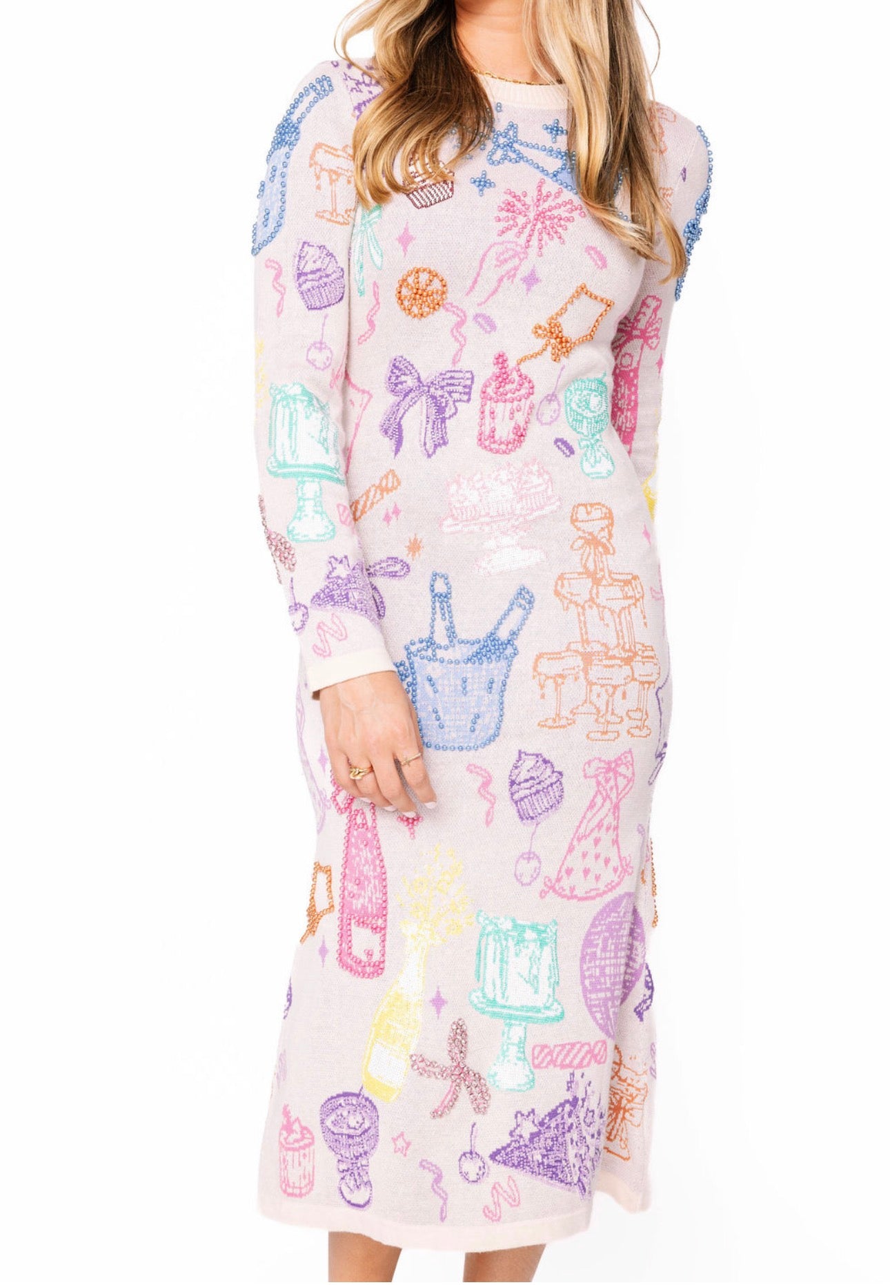 QOS Birthday Icon Knit Dress