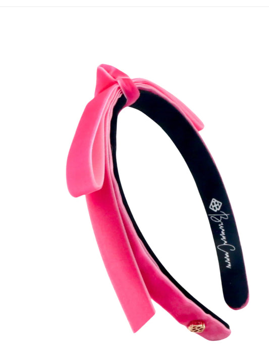 Thin Hot Pink Ribbon Headband