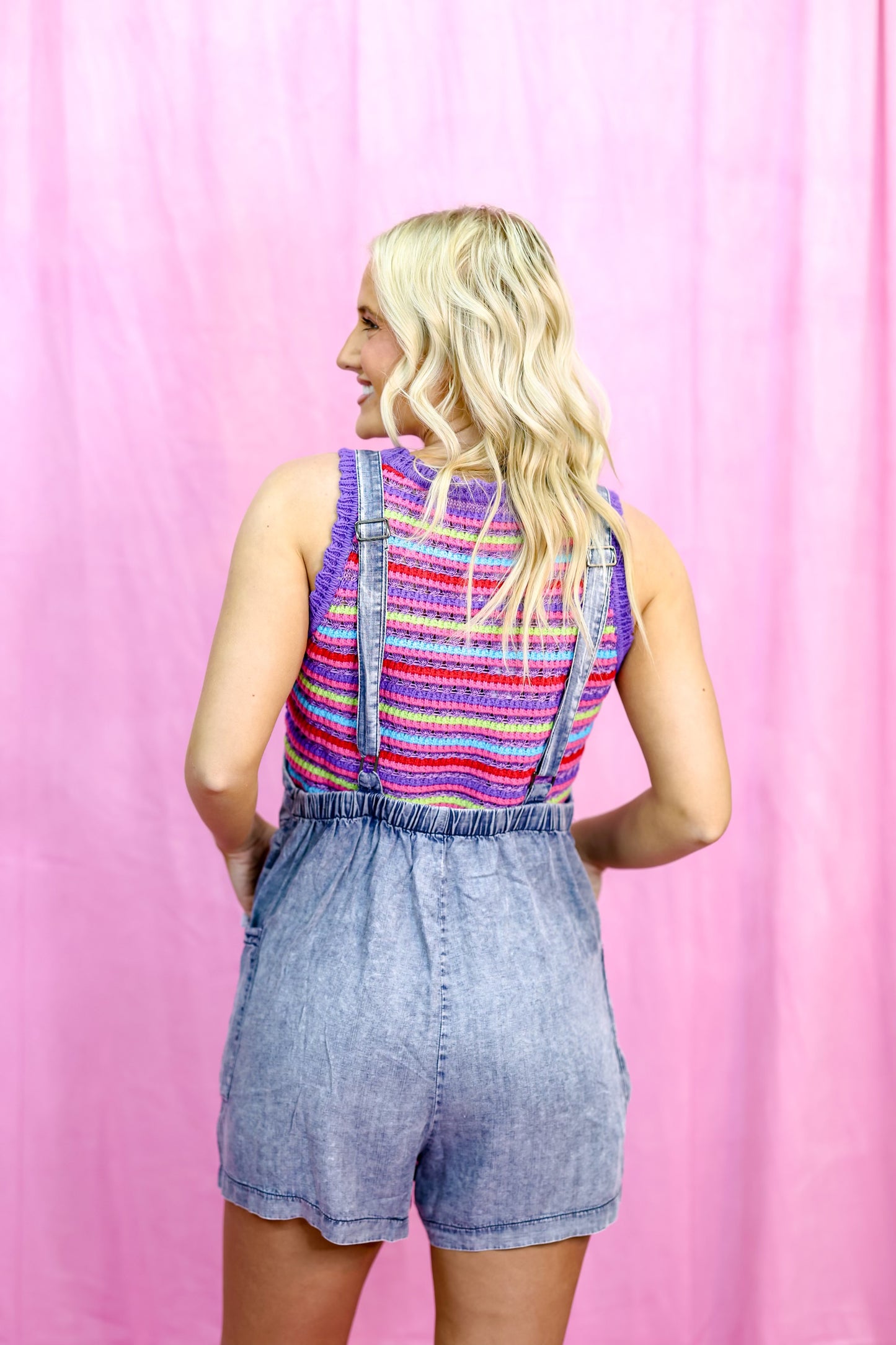 Denim romper