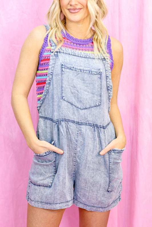 Denim romper