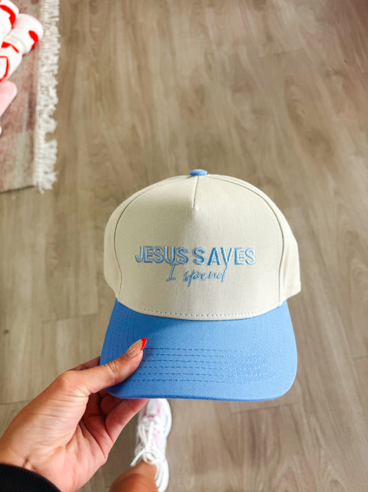 "Jesus Saves, I Spend" Trucker Hat