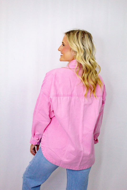 Baby Pink Shacket