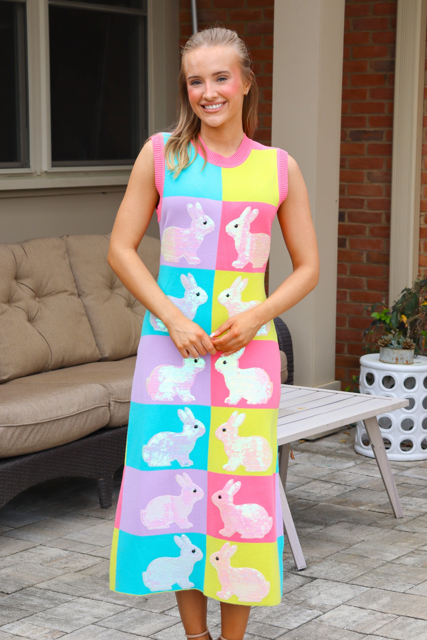 QOS Colorblock Easter Midi