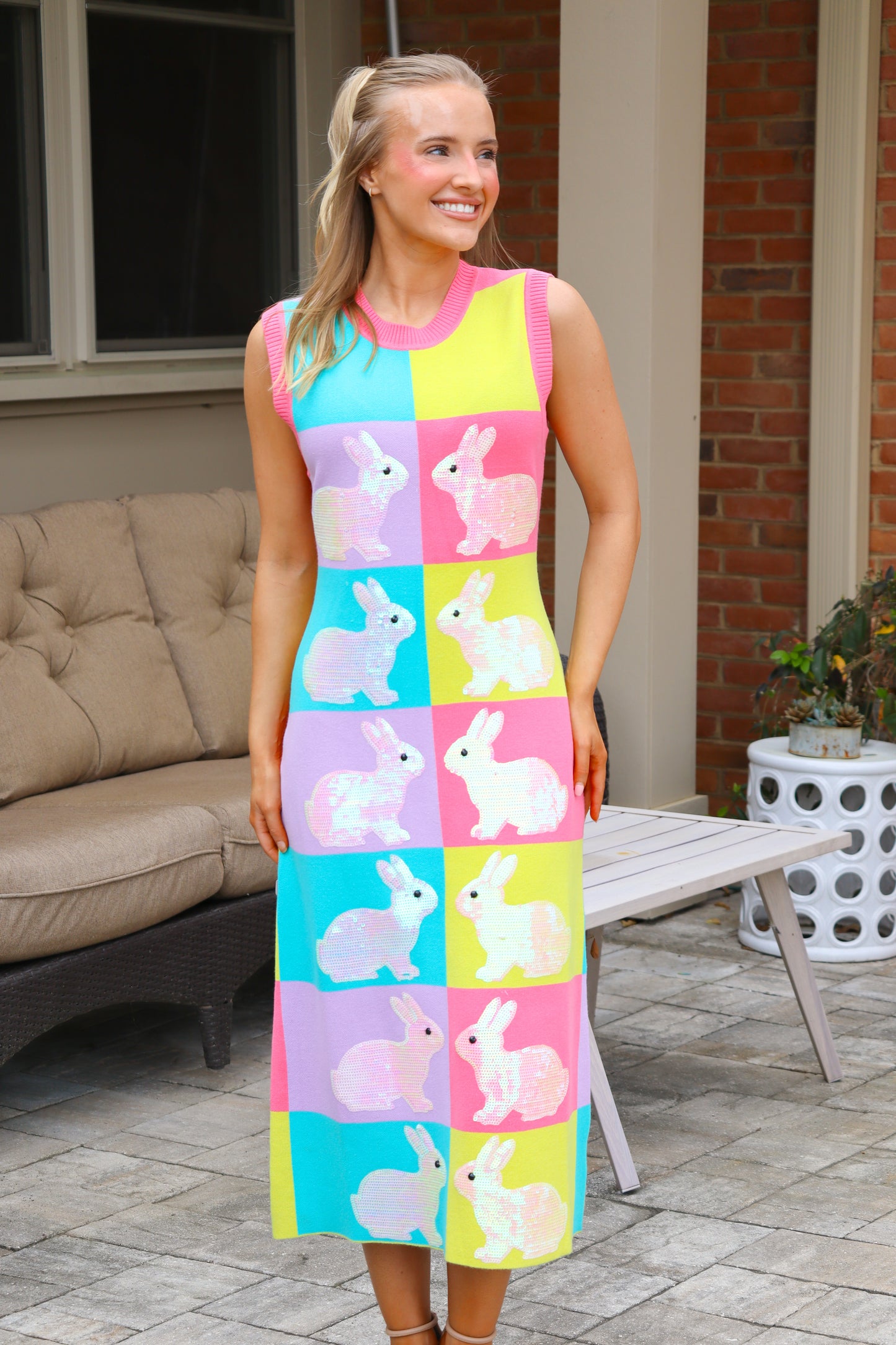 QOS Colorblock Easter Midi