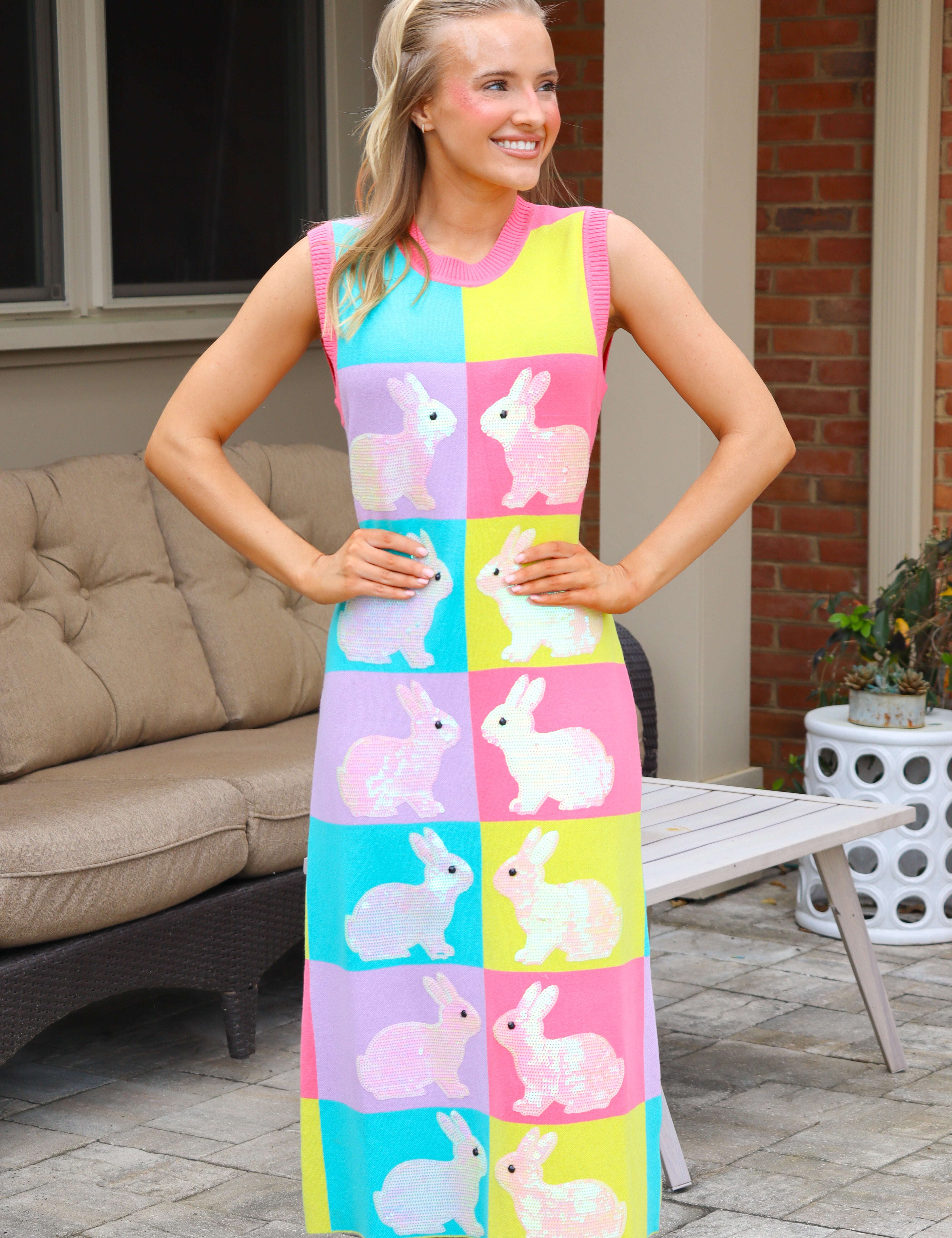 QOS Colorblock Easter Midi