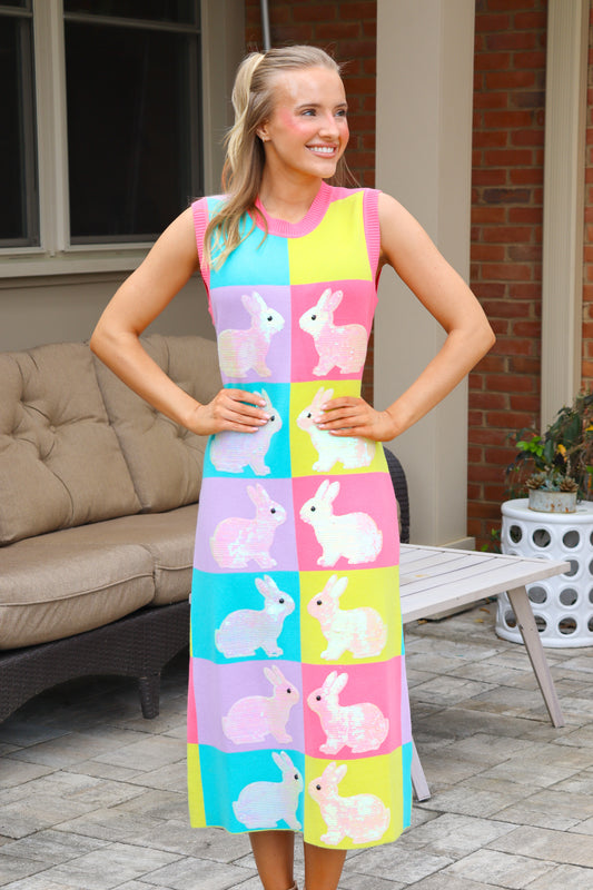 QOS Colorblock Easter Midi