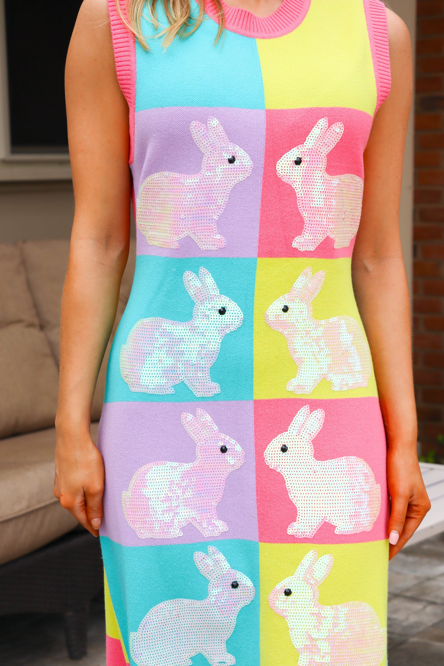 QOS Colorblock Easter Midi