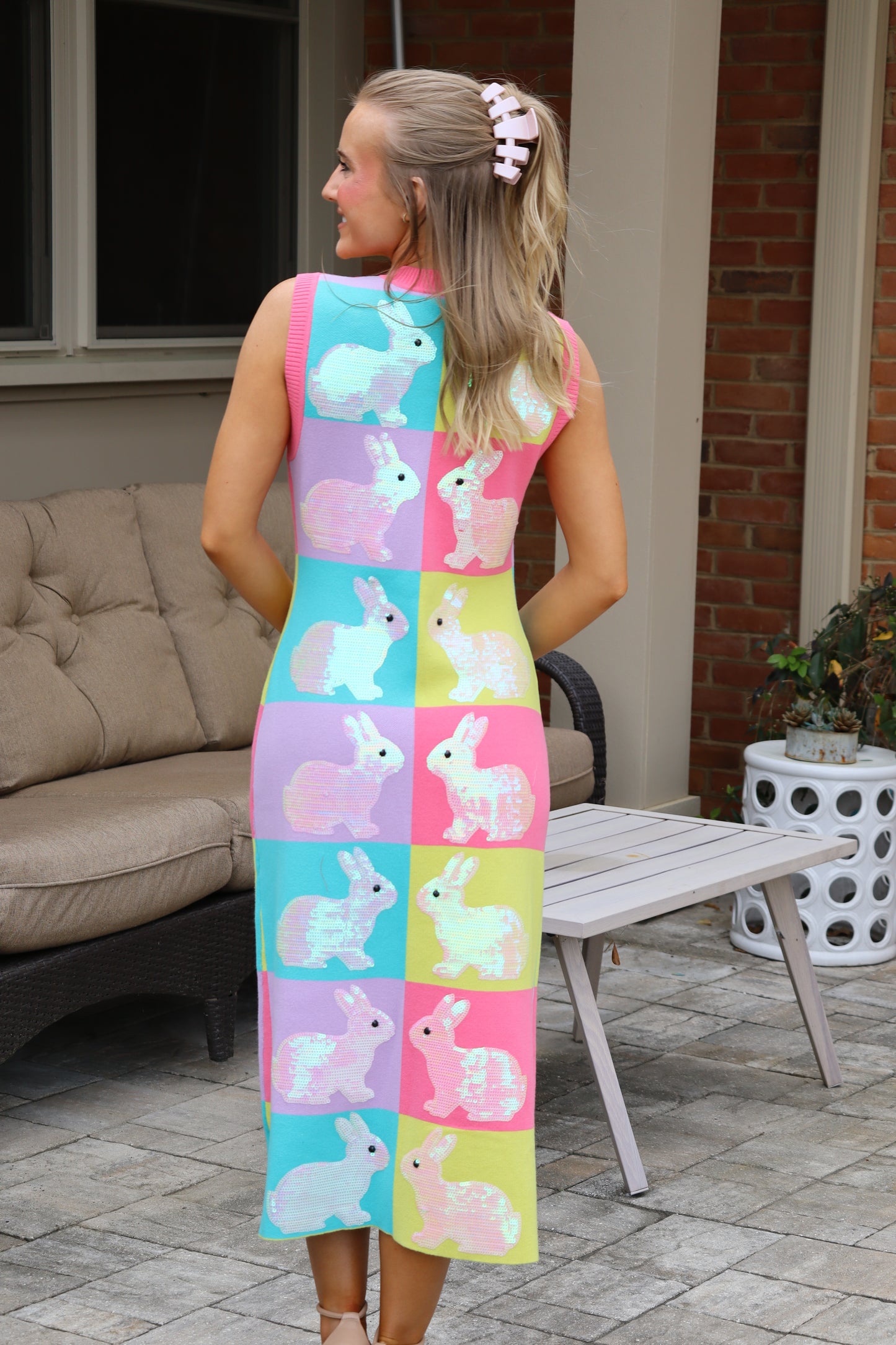 QOS Colorblock Easter Midi