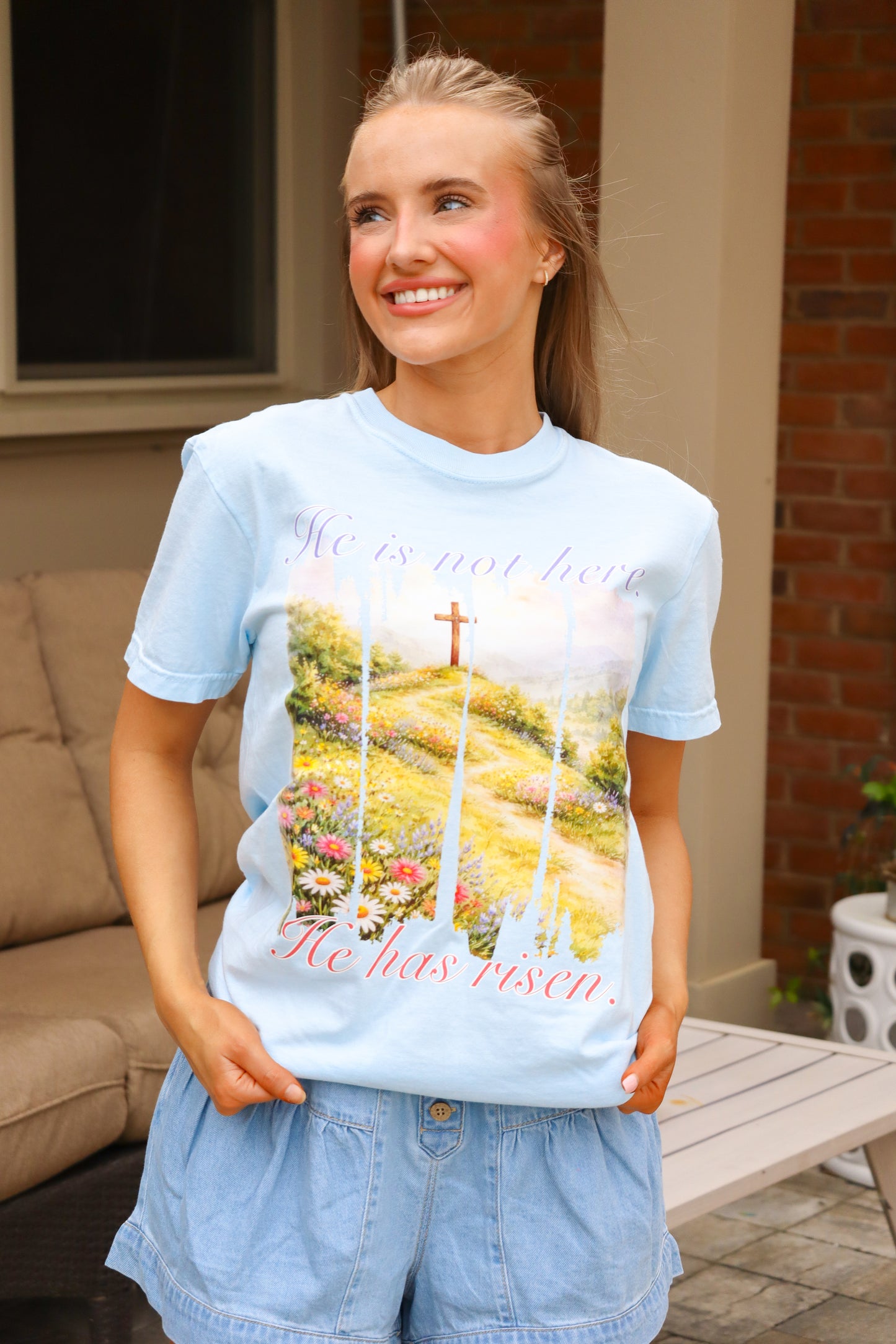 He is Risen Comfort Colors Tee