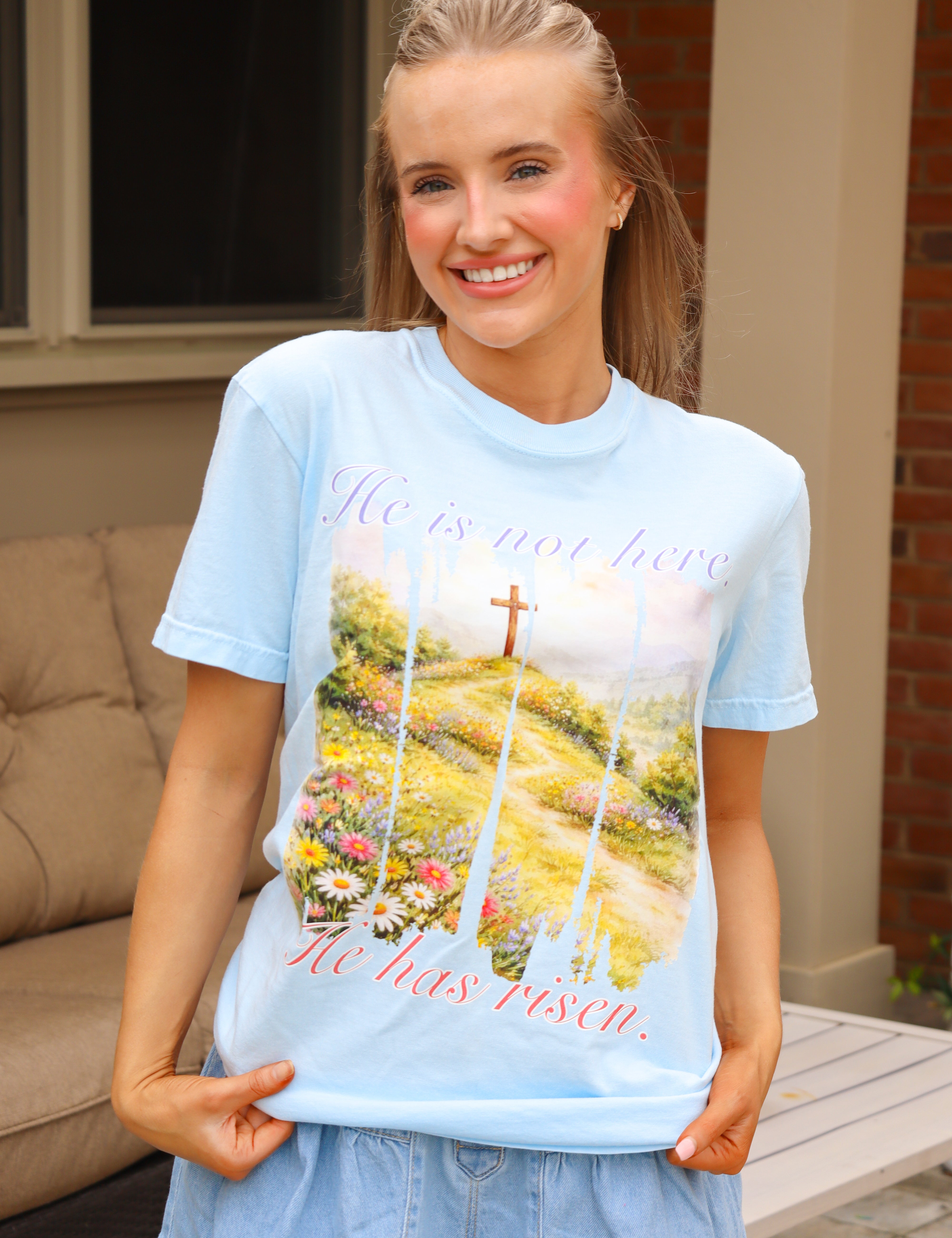 He is Risen Comfort Colors Tee