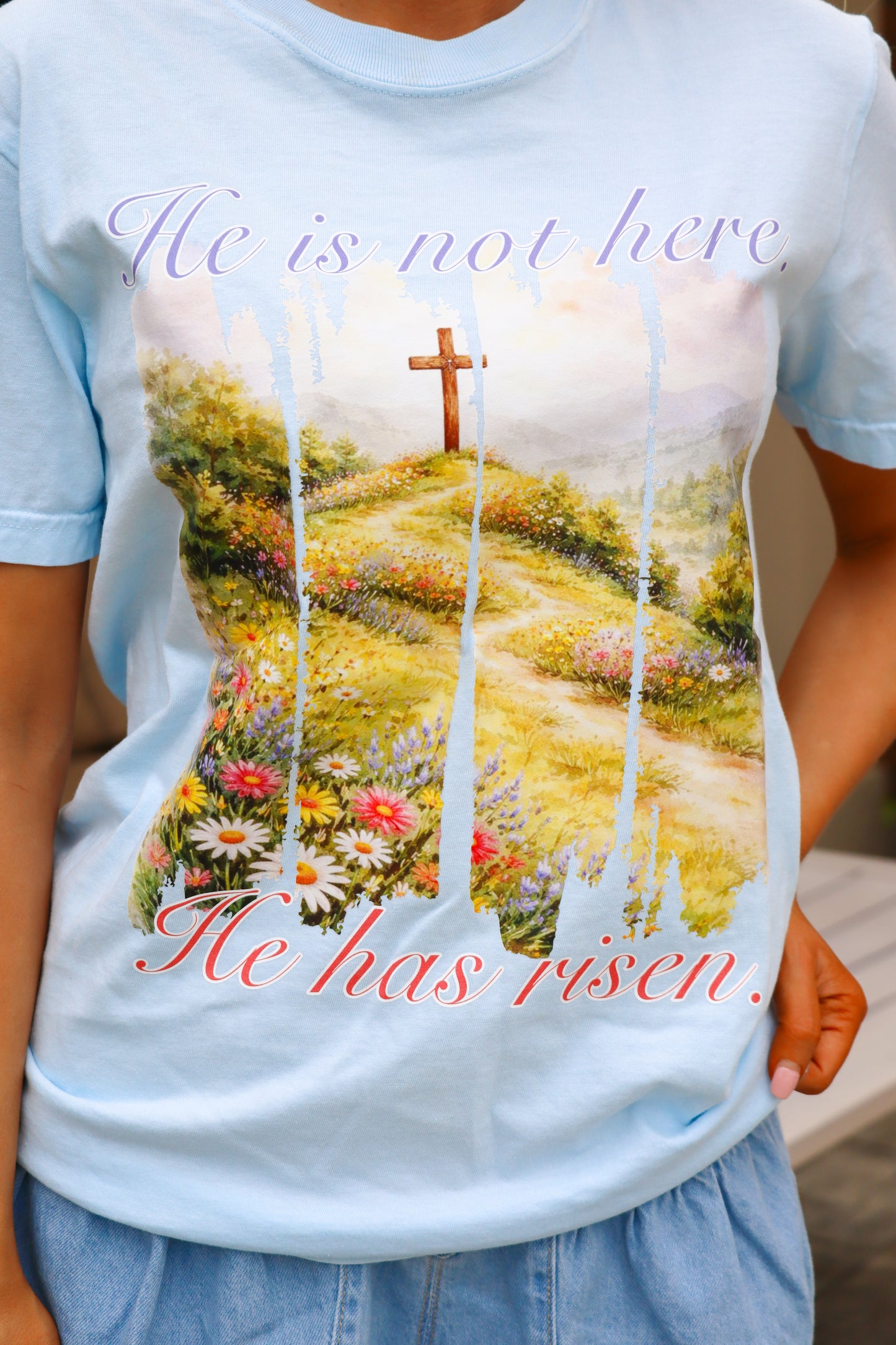 He is Risen Comfort Colors Tee