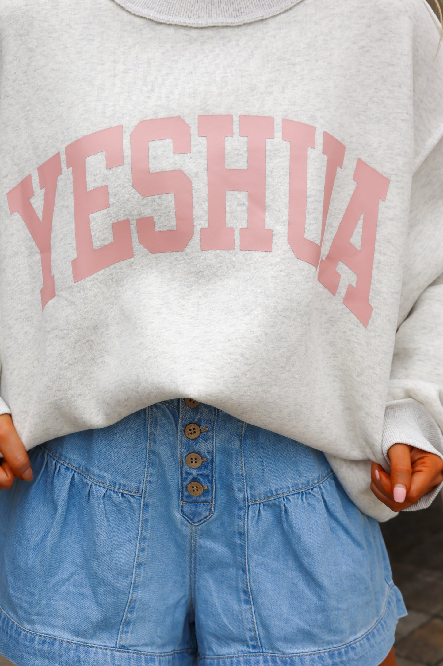 Yeshua Reversable Mock Neck Sweatshirt