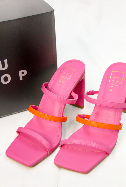 Pink & Orange Heels