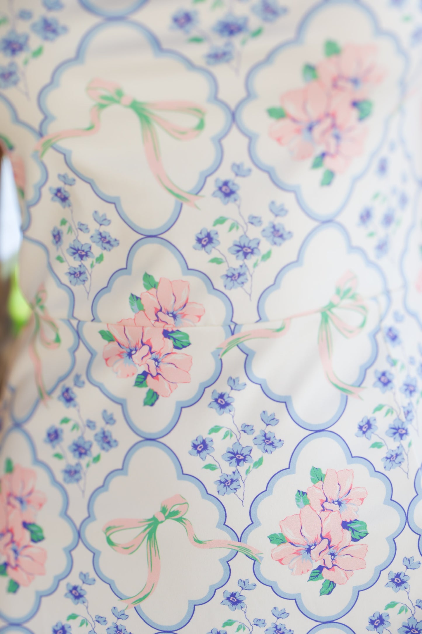 Blue and Pink Floral Athletic Dress