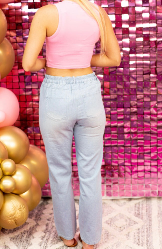 Pink Sparkly Jeans