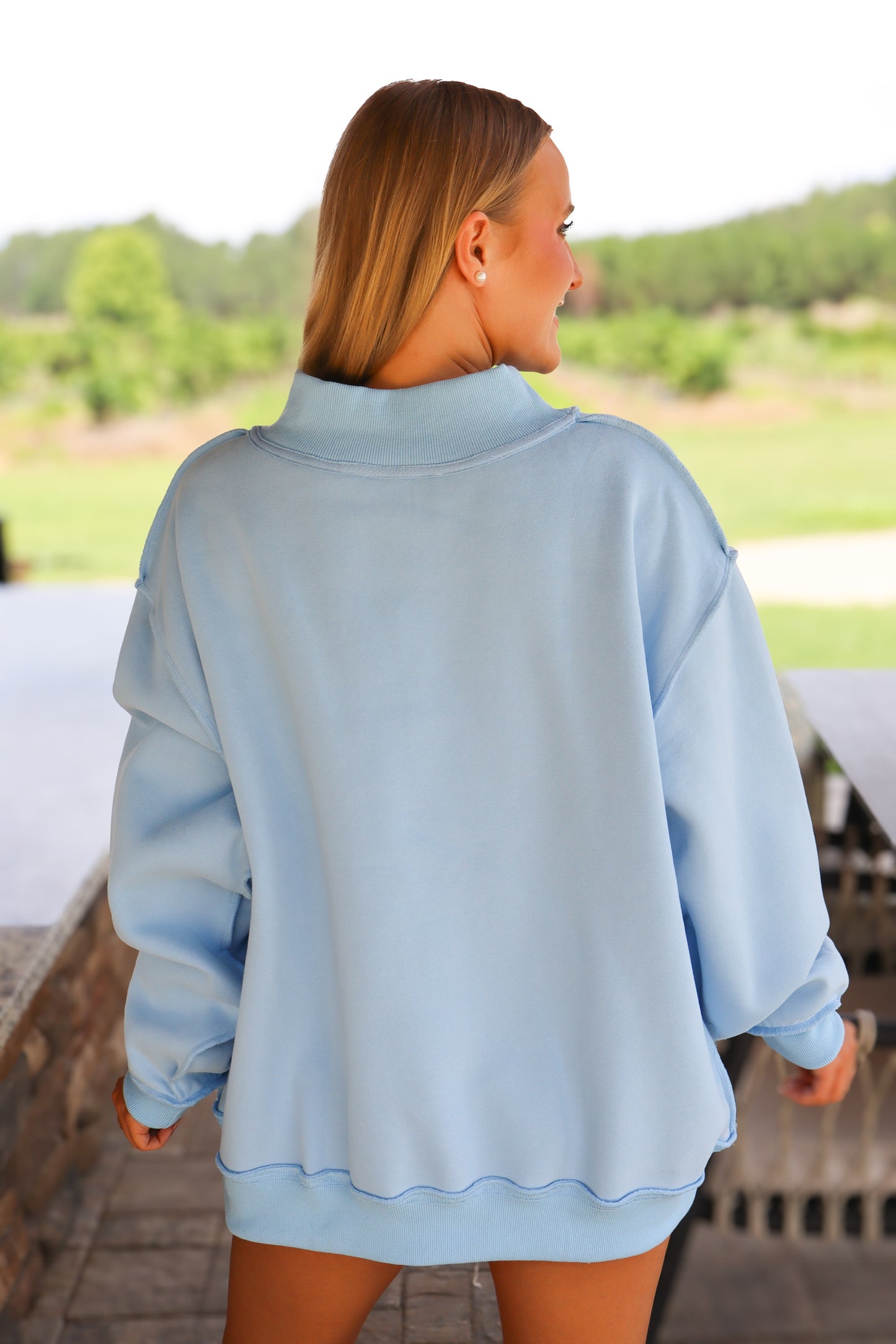 Jesus Saves Mock Neck Sweatshirt