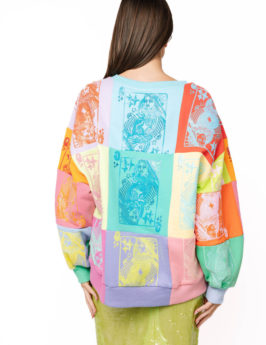 QOS Multi QOS Card Logo Sweatshirt