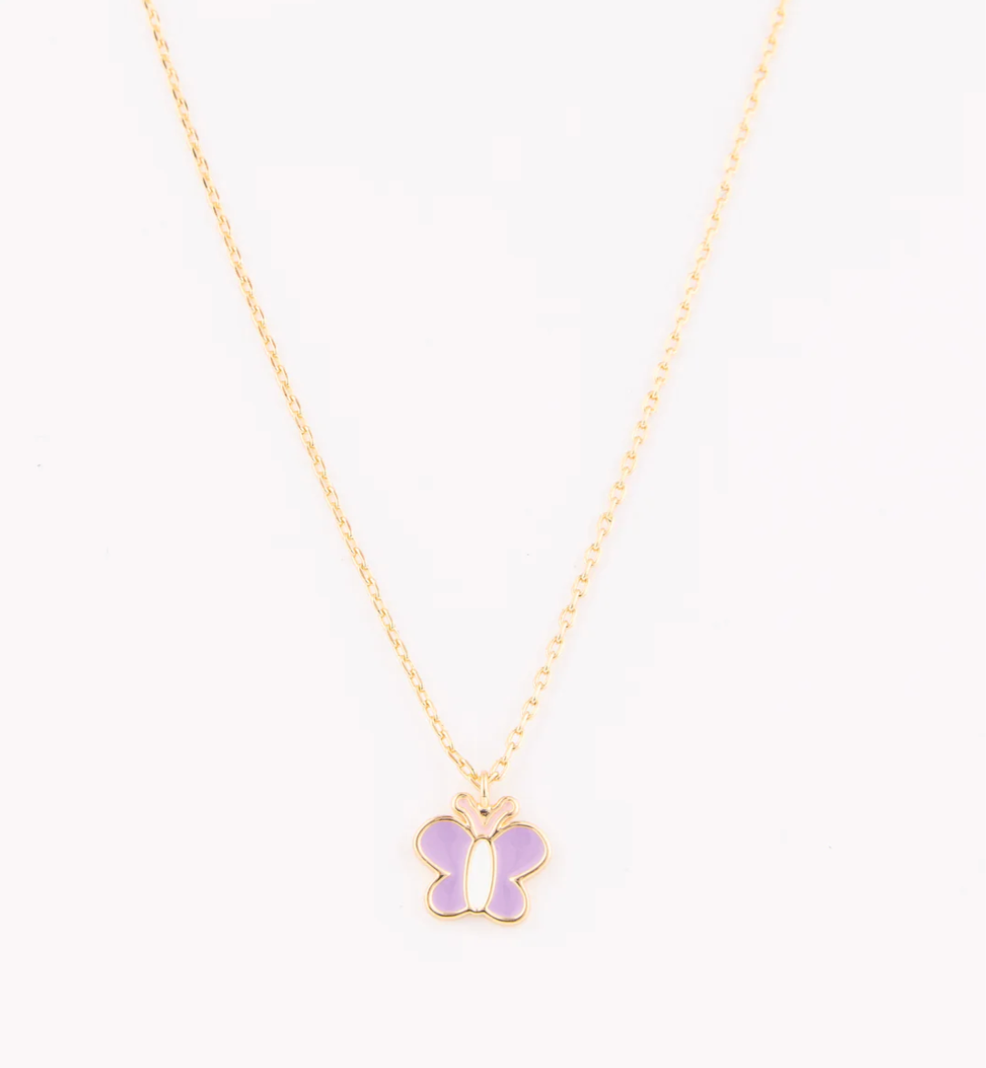 Purple Butterfly Necklace