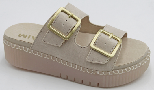 Cream Platform Sandals