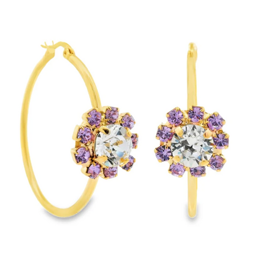 TOVA-Mini Bianca Hoops Fairy Dust