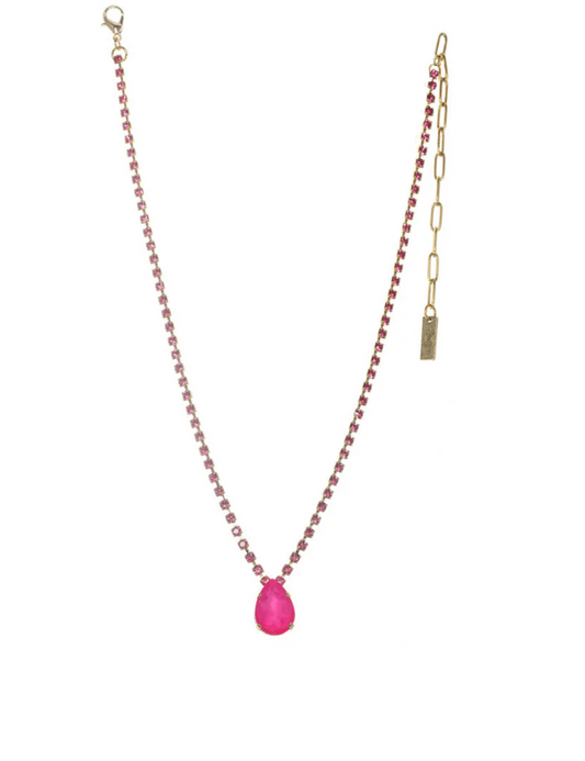 TOVA-Milli Electrics Pink Necklace